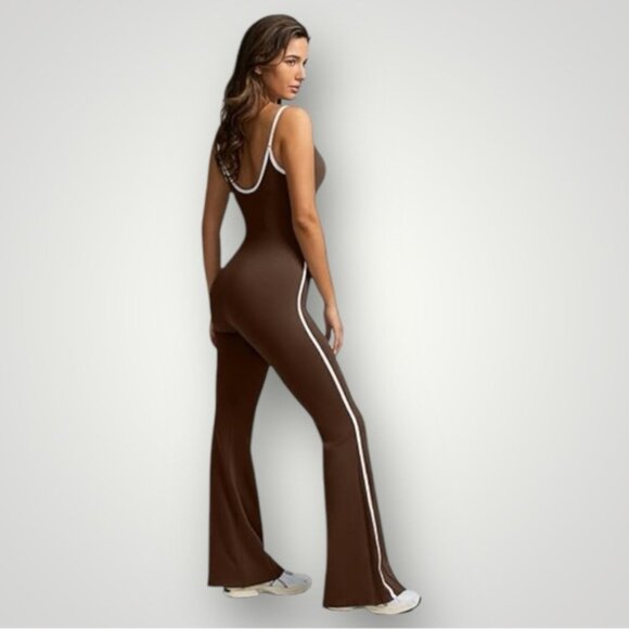 NWT Stretchy Flare Leg Shaper Onsie Jumpsuit - Picture 3 of 15